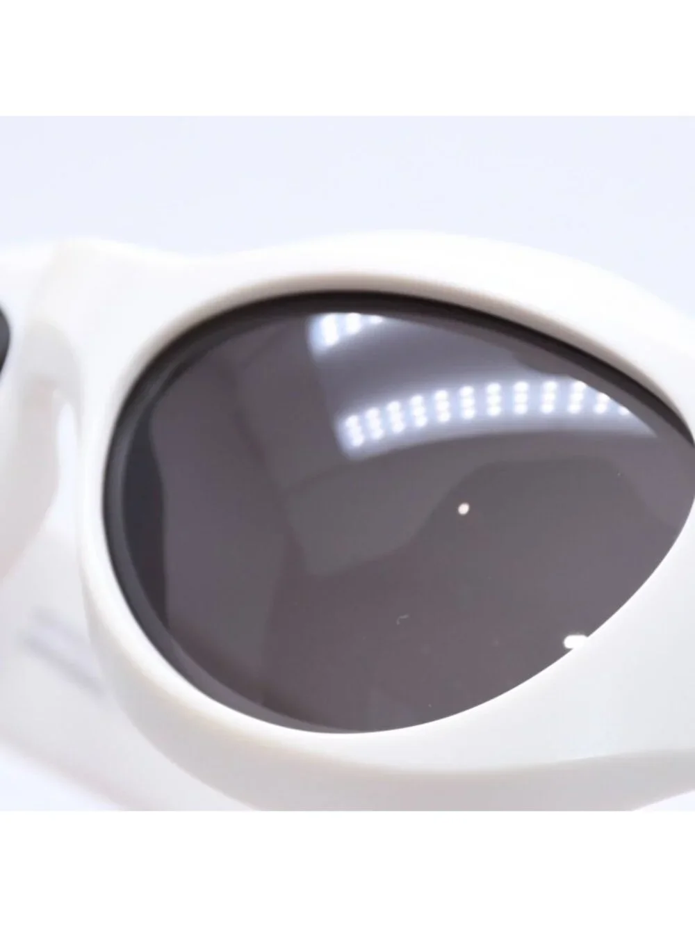Bottega Veneta Shield Sunglasses Eyewear 63 Acetate White